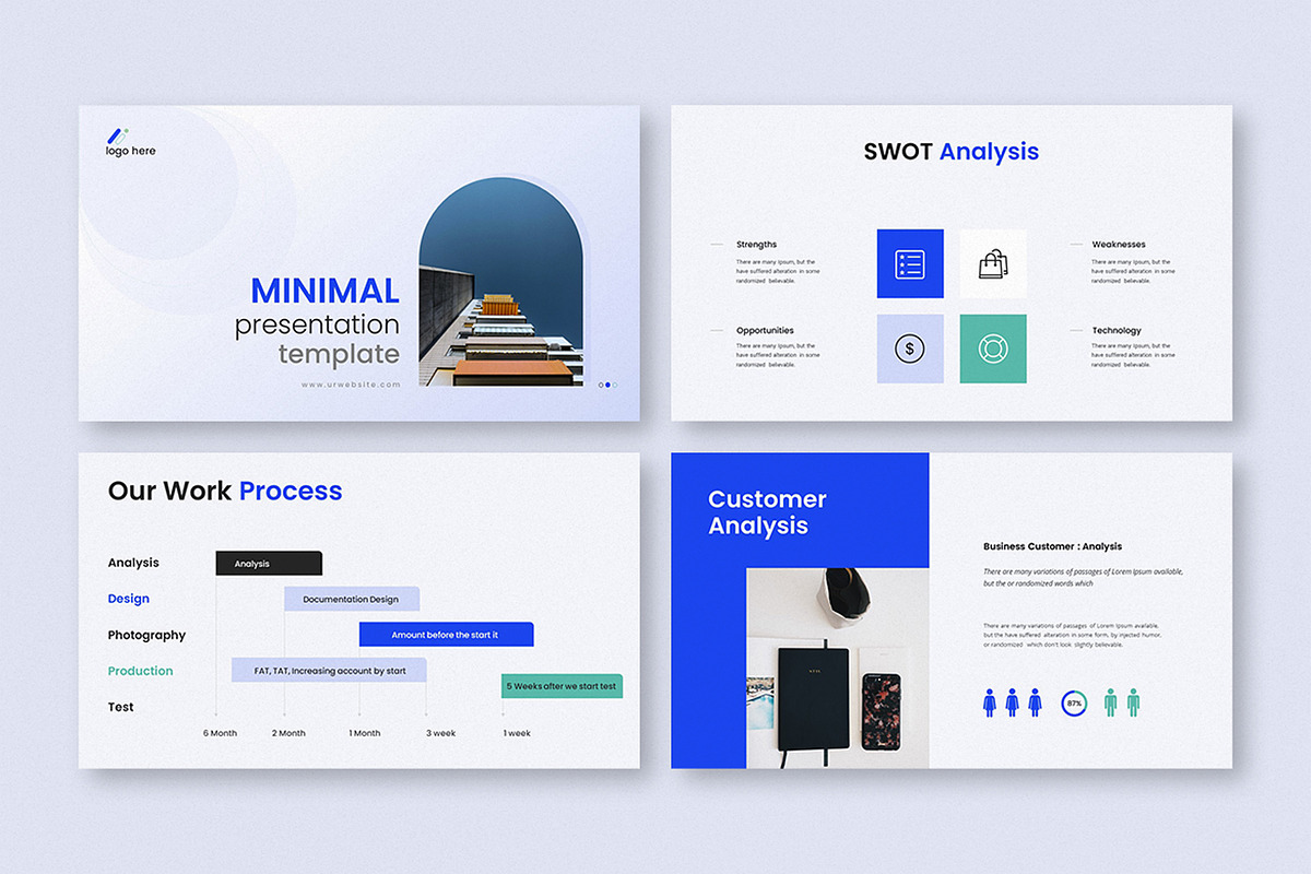 Minimal Presentation Template, a Presentation Template by Slide_Genius1 (Photo 3 of 6)