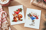 Whimsical Christmas Cocktail PNGs, a Decorative Illustration by Ink Gallery (Thumbnail 6 of 13)