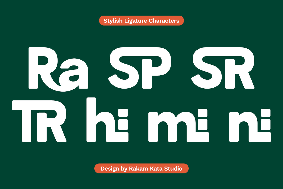 Monilora - Bold Modern Font, a Sans Serif Font by RagamKata (Photo 10 of 10)