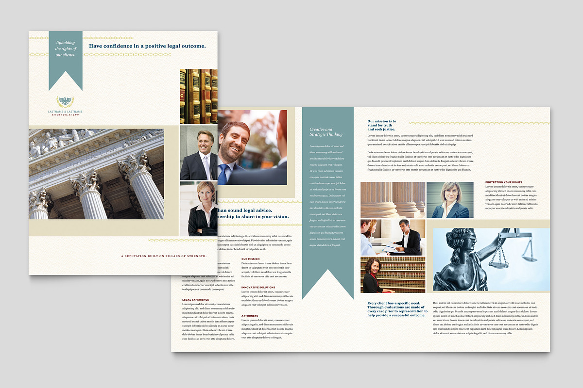 Law Firm Brochure Template, a Brochure Template by StockLayouts (Photo 4 of 4)