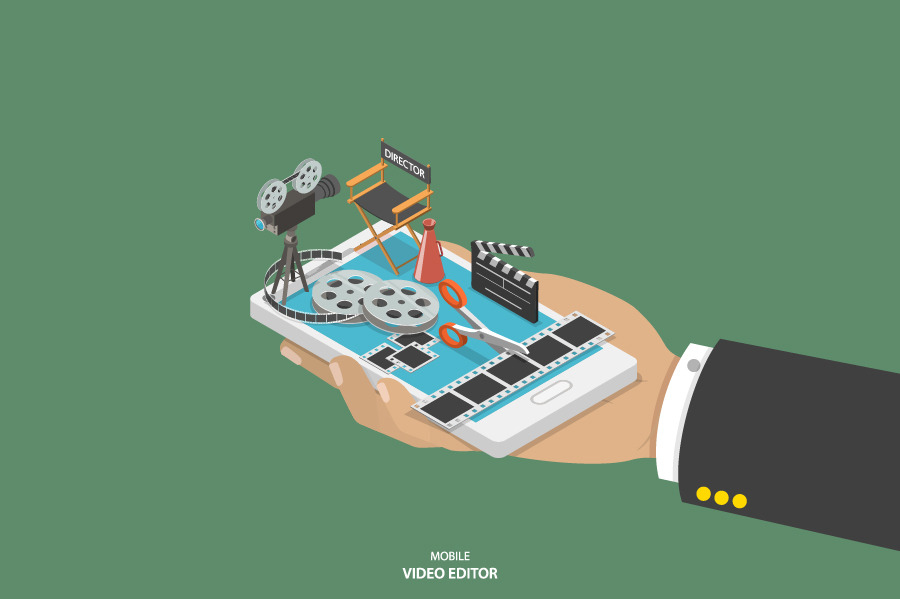 Mobile Video Editor by Andriistore  Creative Market