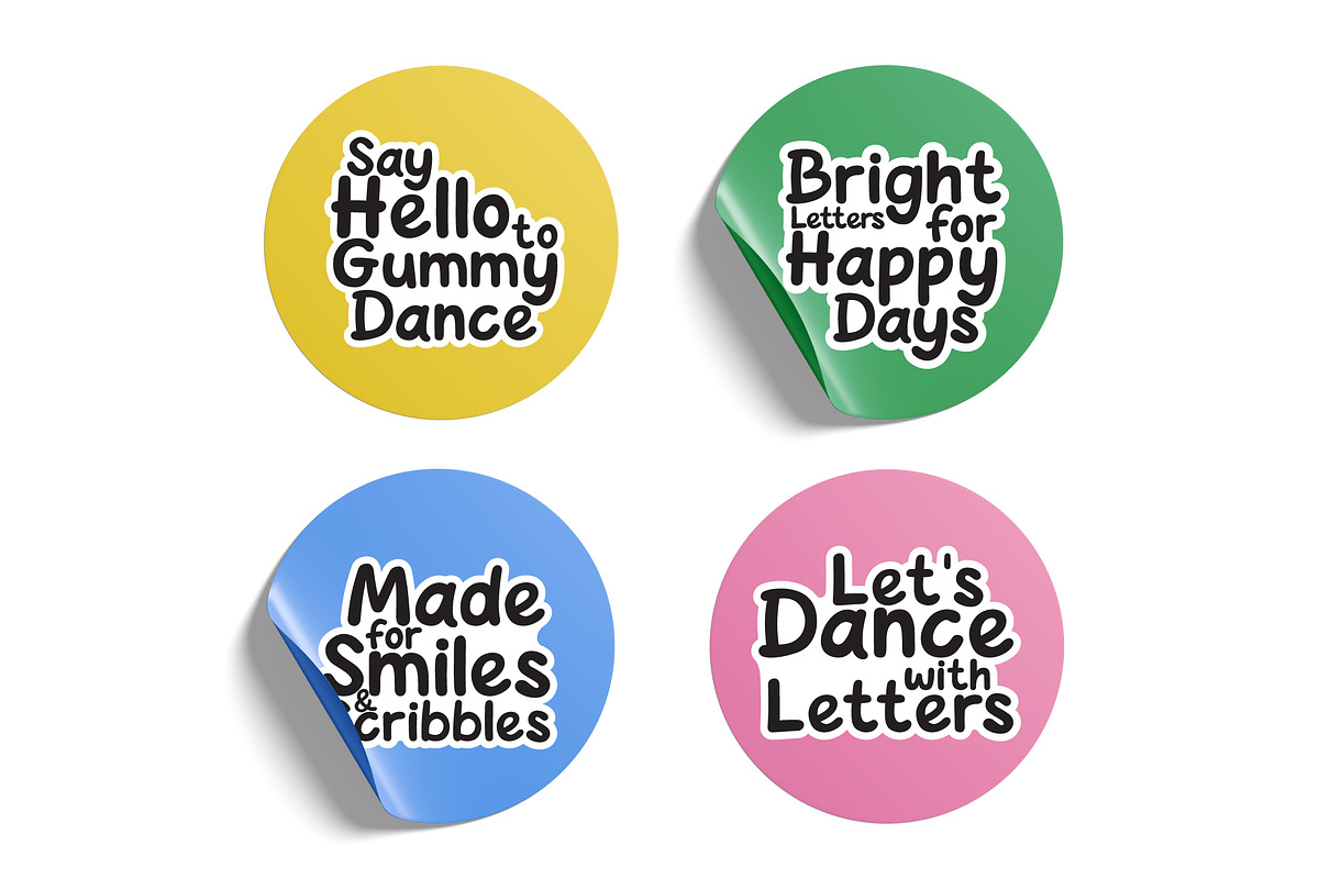 Gummy Dance - Display Font, a Font by Mily Studio (Photo 9 of 10)