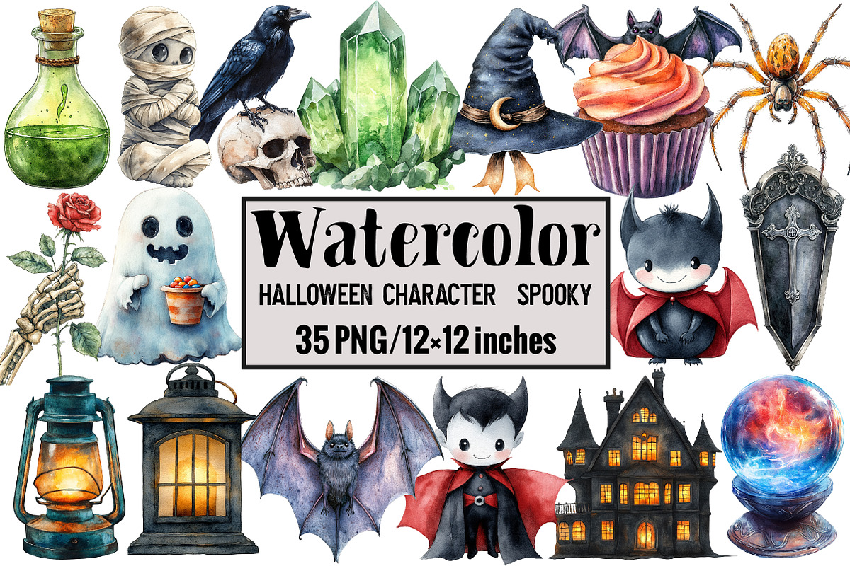 Halloween Character  Spooky, an Illustration by Design Market (Photo 1 of 4)