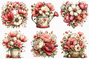 Whimsical Spring Flowers Clipart, an Illustration by Craft Nest (Thumbnail 4 of 11)