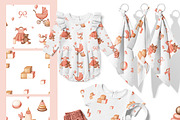 NEWBORN baby illustration & patterns, an Animal Illustration by Linerisyart (Thumbnail 7 of 16)