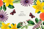 Antique flowers illustrations, an Illustration by AS Studio (Thumbnail 1 of 8)