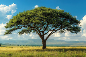 African savannah on a sunny day, a Nature Photo by AlyaAnd