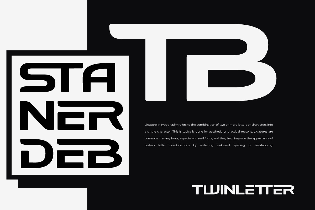 Altroned - Tech Logo Font, a Sans Serif Font by twinstd (Photo 4 of 9)