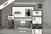 UGC / COACH Bundle Canva, a Landing Page Template by Studio Suvelle (Thumbnail 1 of 10)