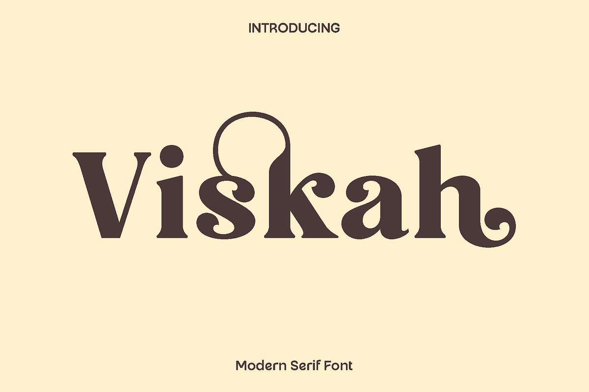 Viskah Modern Serif Font, a Serif Font by Luna Shop (Photo 1 of 7)