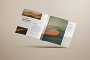 Bifold Square Brochure Mockup Set, a Print Template by mockupatelier (Thumbnail 5 of 13)