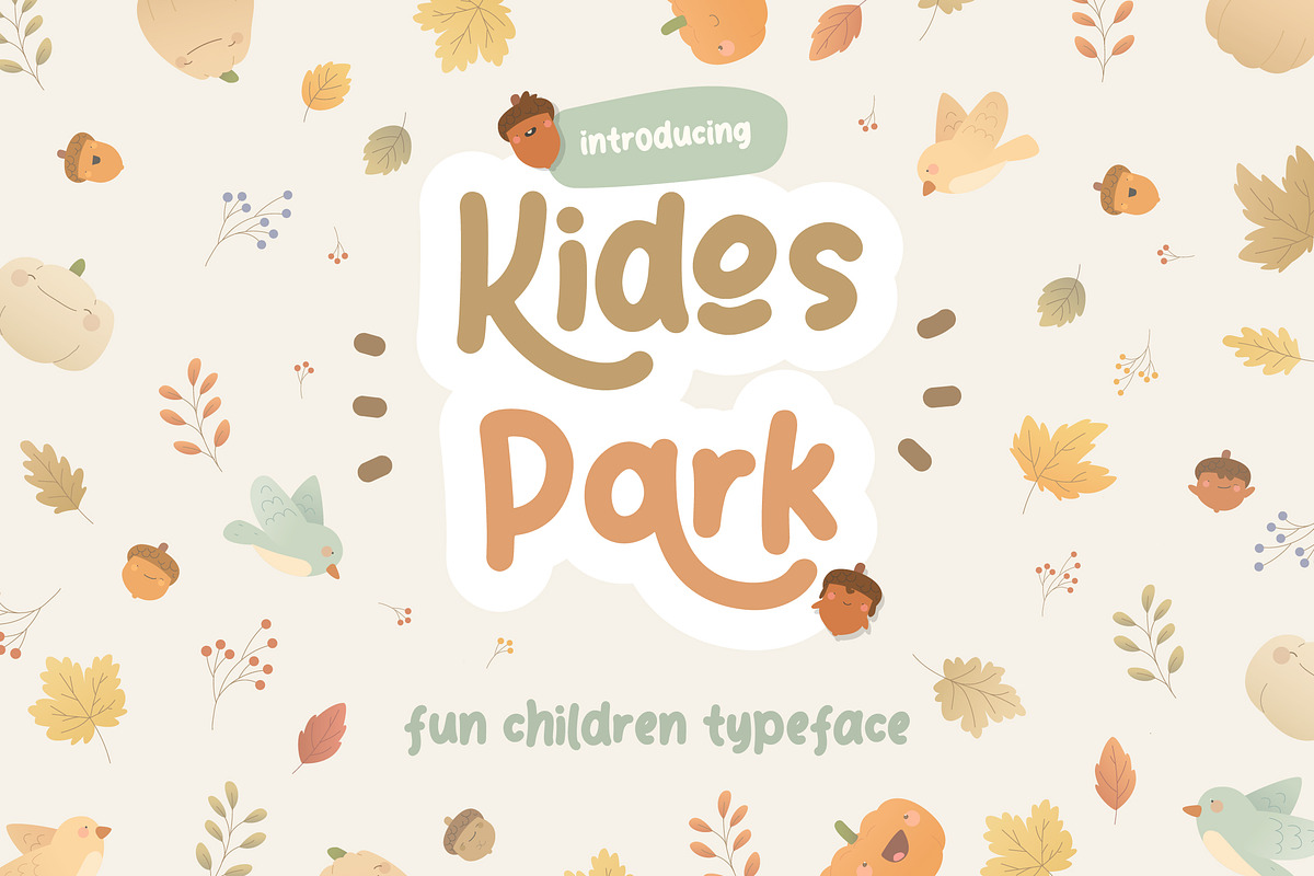 Kidos Park Fun Children Typeface, a Font by Creatype Studio (Photo 1 of 9)