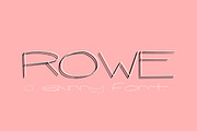 ROWE Skinny Hand Lettered Font, a Handwritten Font by Rhonna Designs (Thumbnail 1 of 5)