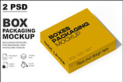 Box Packaging Mockup, a Product Mockup by Mockupfit (Thumbnail 1 of 7)