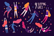 Space Girls set illustration, a Decorative Illustration by Uniyok (Thumbnail 3 of 12)