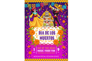 Dia De Los Muertos, a Seasonal Illustration by Vector Tradition