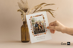 Thanksgiving Card Template FA005