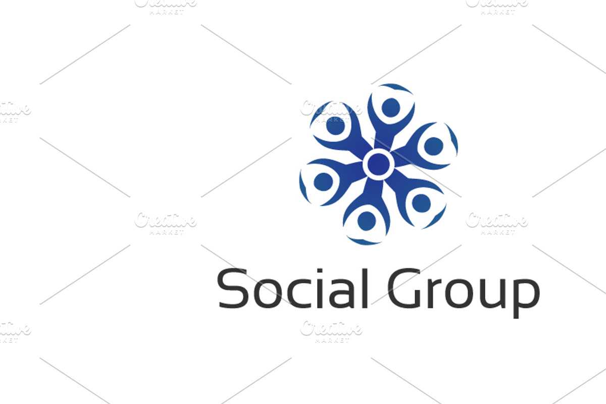 Social Community Logo Template, a Branding & Logo Template by Zia Grfx (Photo 5 of 8)