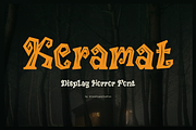 Keramat | Display Horror Font, a Handwritten Font by gracetype_studio (Thumbnail 1 of 12)