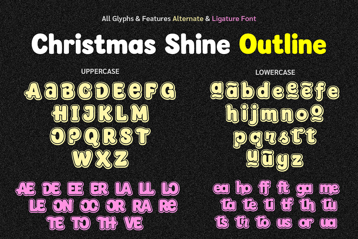 Christmas Shine, a Handwritten Font by BBtypeStudios (Photo 18 of 24)