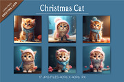 Christmas Adorable cats. Christmas, an Animal Illustration by KENO Mascots (Thumbnail 3 of 4)
