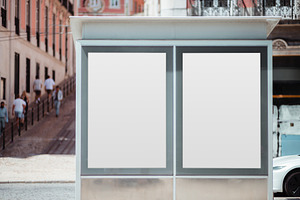 Blank Kiosk Poster Mockup, a Business Photo by SkyNext