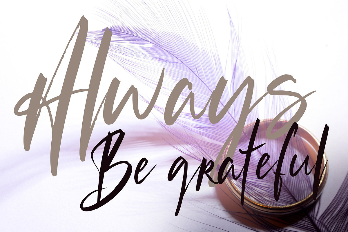 Arlitha Brushed Font, a Script Font by Lythcreative (Photo 7 of 8)