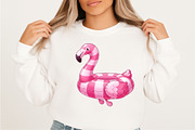 Whimsical Pink Summer Poolside Clipa, an Illustration by SVGArt (Thumbnail 8 of 9)