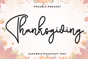 Thanksgiving | Script Font, a Script Font by Scratchones (Thumbnail 1 of 8)