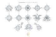 ROSE OF WIND LINE ART, an Object Illustration by Kate Art (Thumbnail 3 of 7)