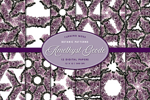 Amethyst Patterns - Gemstone Paper