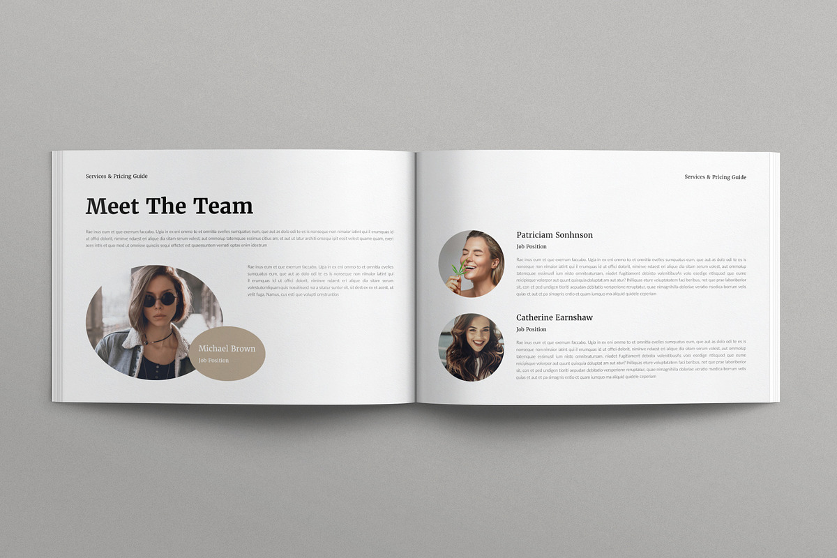 Services & Pricing Guide Landscape, a Brochure Template by E-Type (Photo 4 of 7)