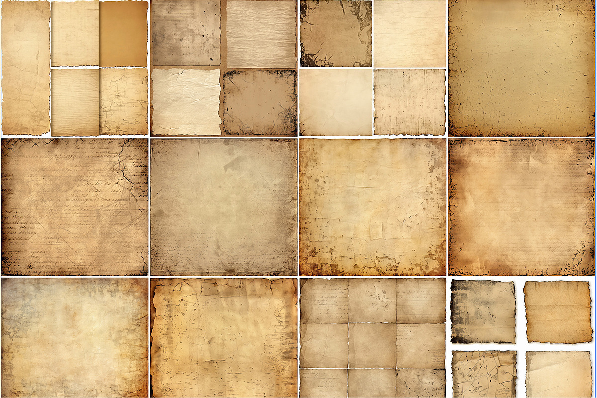 150 Old Vintage Digital Papers, a Texture Graphic by Bilgep_design (Photo 12 of 13)