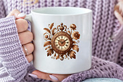 Boho Clipart Brown, an Illustration by DreamCafeArt (Thumbnail 6 of 6)