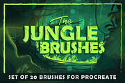 The Jungle: Procreate Brushes, a Brush Add-On by Leonard Posavec (Thumbnail 1 of 8)
