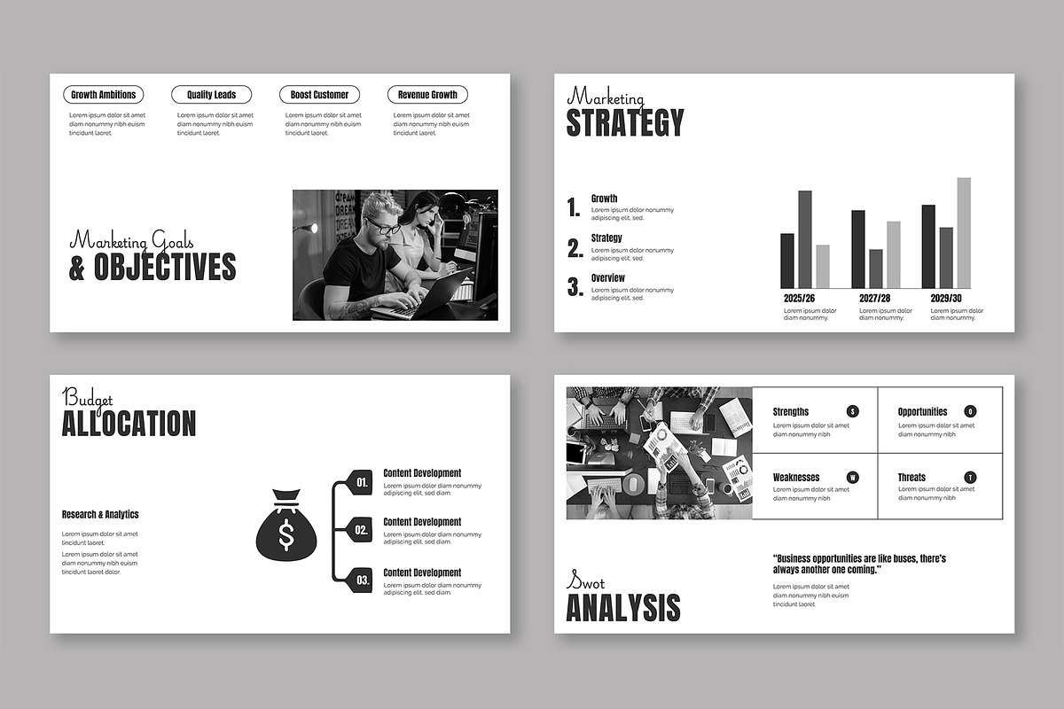 Modern And Clean Retro Marketing, a Presentation Template by Mighty-Slide (Photo 4 of 5)