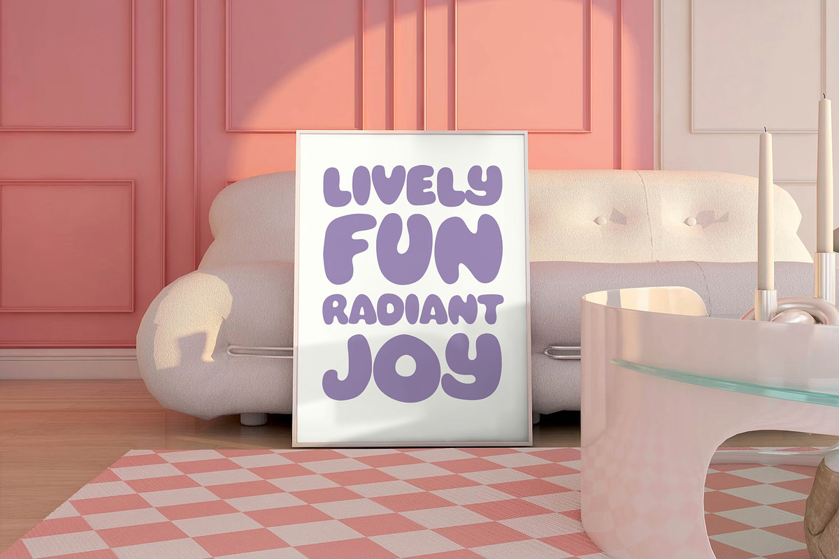 Ciao Bella - Bold Bubble Font, a Sans Serif Font by ariodsgn (Photo 8 of 10)