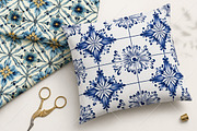 Morocco Blue and White Patterns, a Pattern Graphic by Canvas Craft (Thumbnail 6 of 9)
