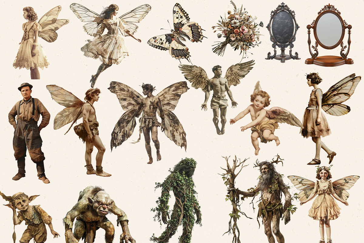 REALISTIC FAIRIES AND CREATURES PACK, a Person Illustration by Daring Digies (Photo 4 of 10)
