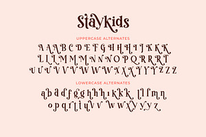 Stay Kids - Cute Modern Serif Font