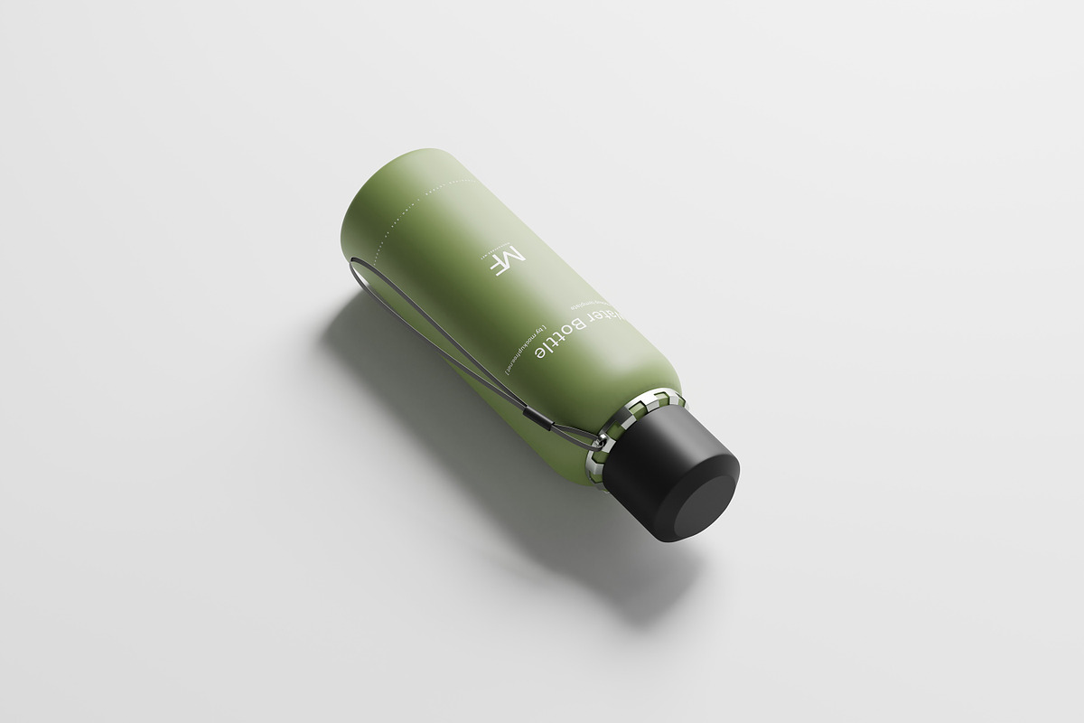 Reusable Plastic Water Bottle Mockup, a Cups & Container Mockup by MockupFree.Net (Photo 5 of 8)