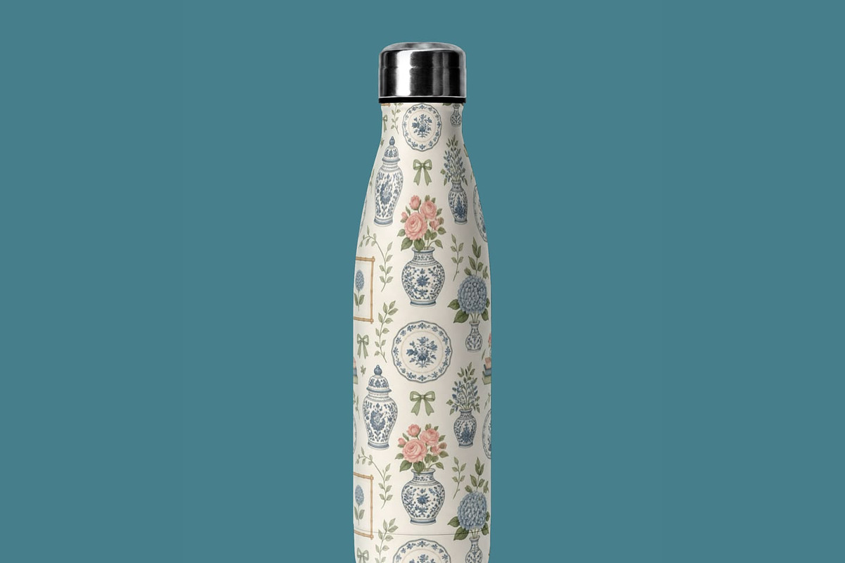 Chinoiserie Seamless Pattern, a Pattern Graphic by elif (Photo 2 of 9)
