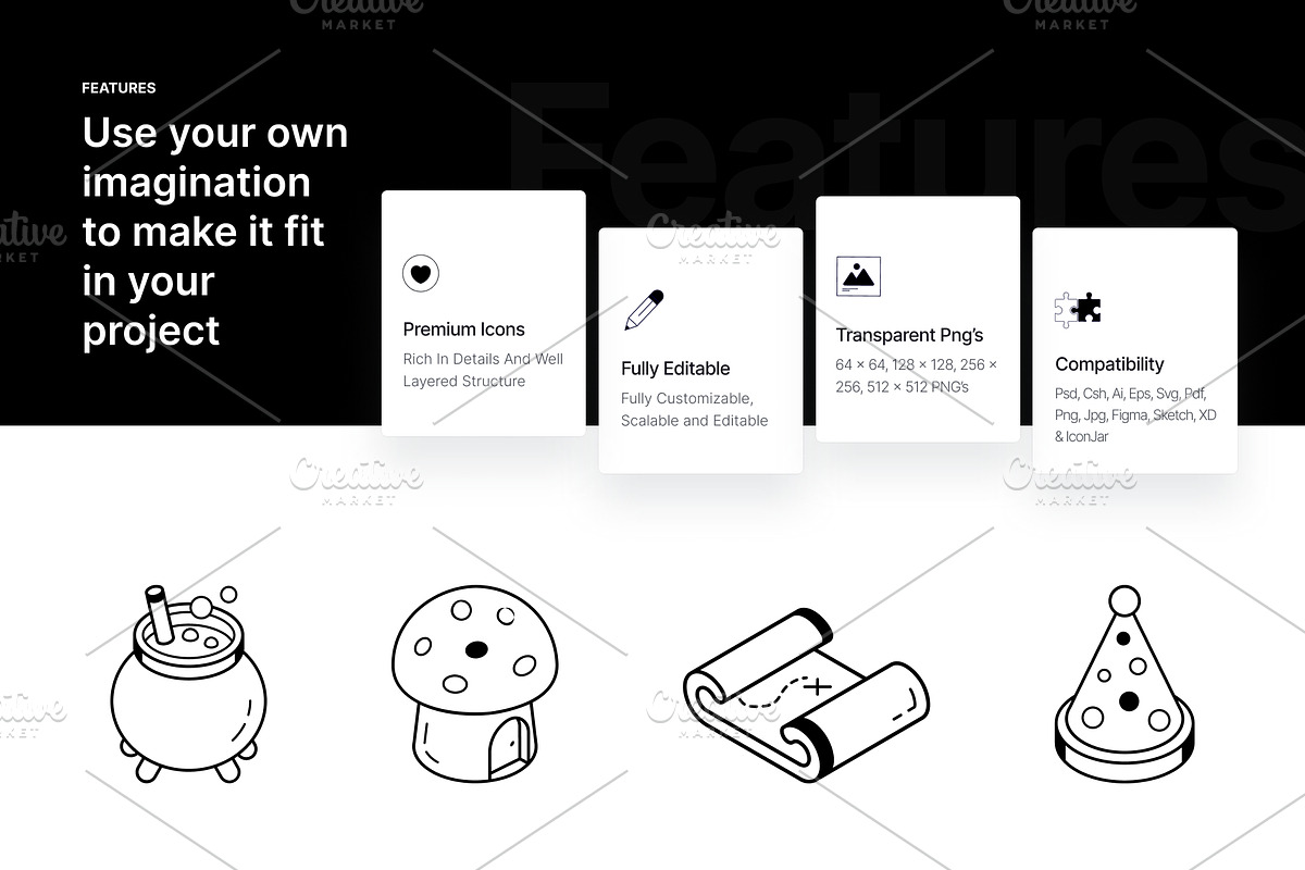 Fairy Tale Isometric Icons, an Icon by Vectors Market (Photo 2 of 6)