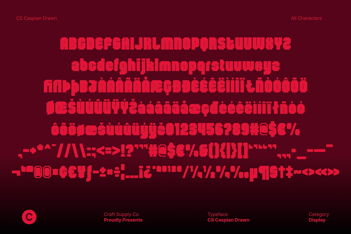 CS Caspian Drawn, a Sans Serif Font by Craft Supply Co. (Photo 8 of 8)