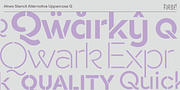 Akwa Stencil, a Sans Serif Font by HeadFirst (Thumbnail 36 of 36)