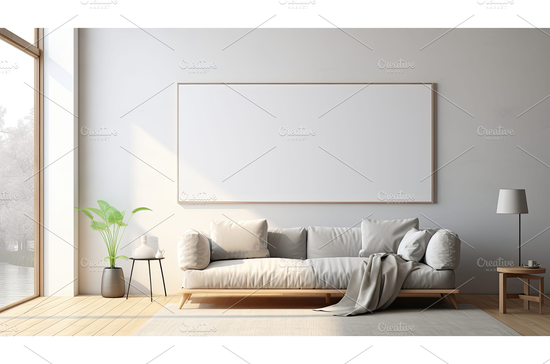 decor mockup interior wall ai, a Background Photo by pikepicture