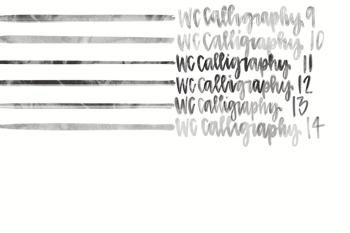 Watercolor Calligraphy Brush Set, a Brush Add-On by Avery Burke Creative (Photo 2 of 3)