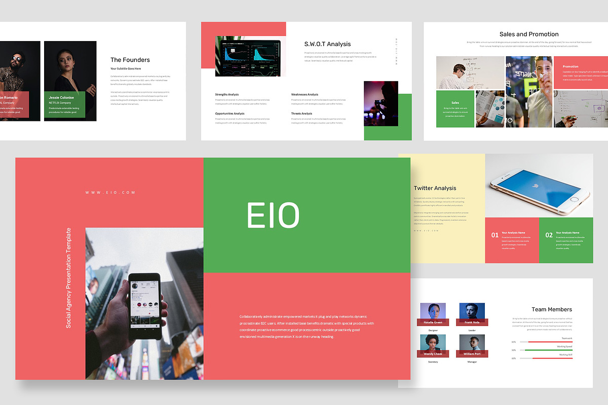 Eio : Social Agency Google Slides, a Presentation Template by Punkl Camp (Photo 1 of 16)