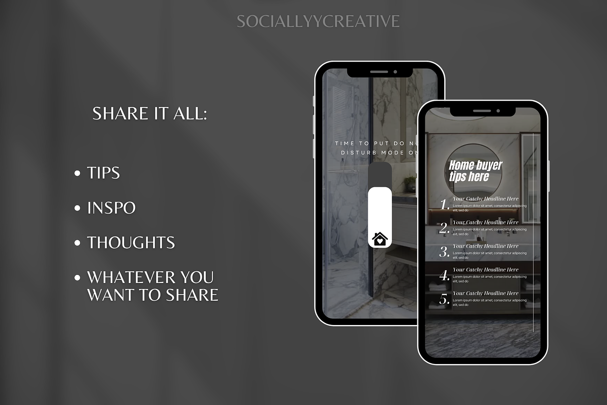 50 Real Estate Instagram Reels, a Social Media Template by SociallyyCreative (Photo 6 of 10)