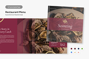 Square Restaurant Menu Brochure V2, a Brochure Template by productype1 (Thumbnail 1 of 6)